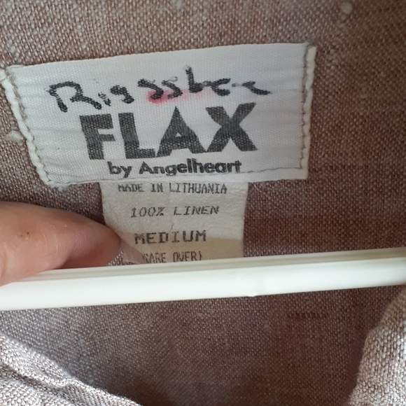 Flax button down blouse - Picture 3 of 4